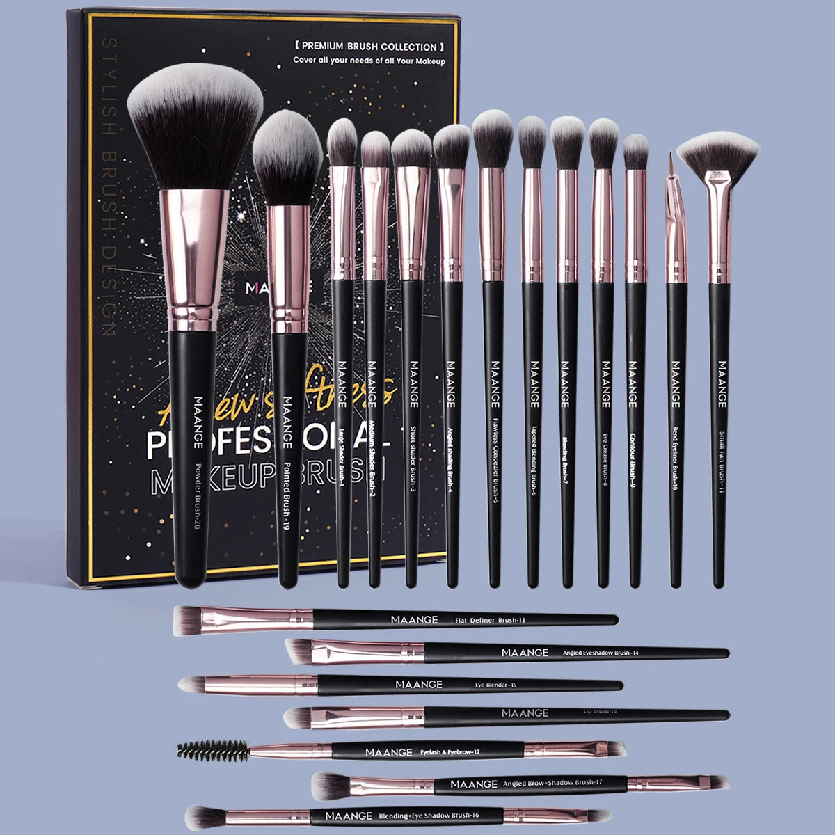 Professional Makeup Brushes Set 20PCS